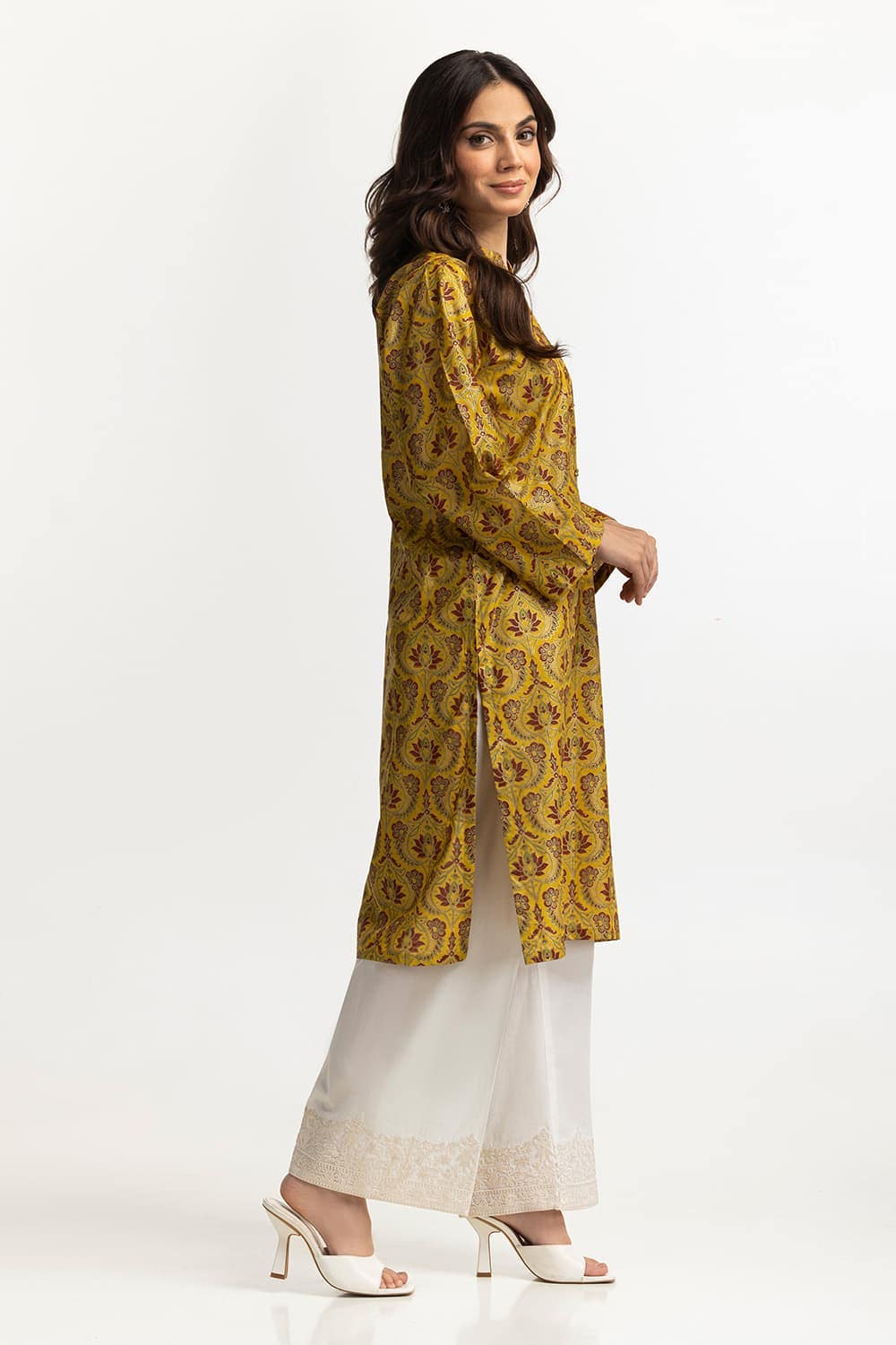 Lawn Gold Printed Shirt
