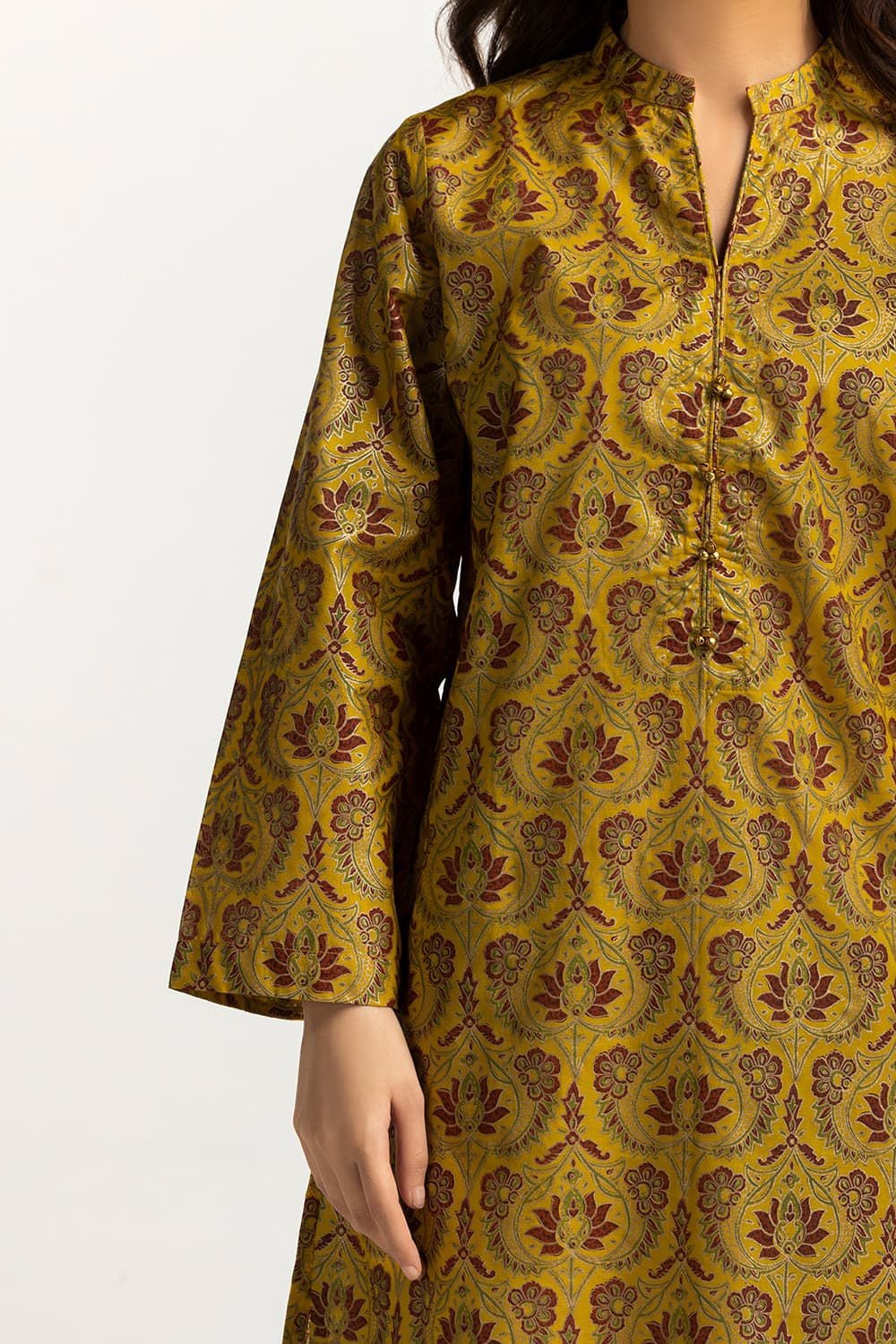 Lawn Gold Printed Shirt