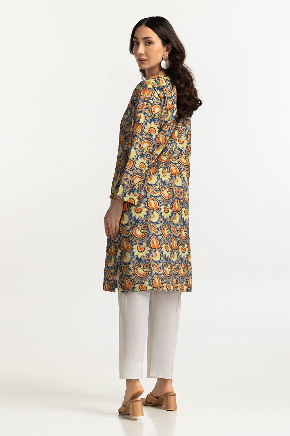 Lawn Gold Printed Shirt