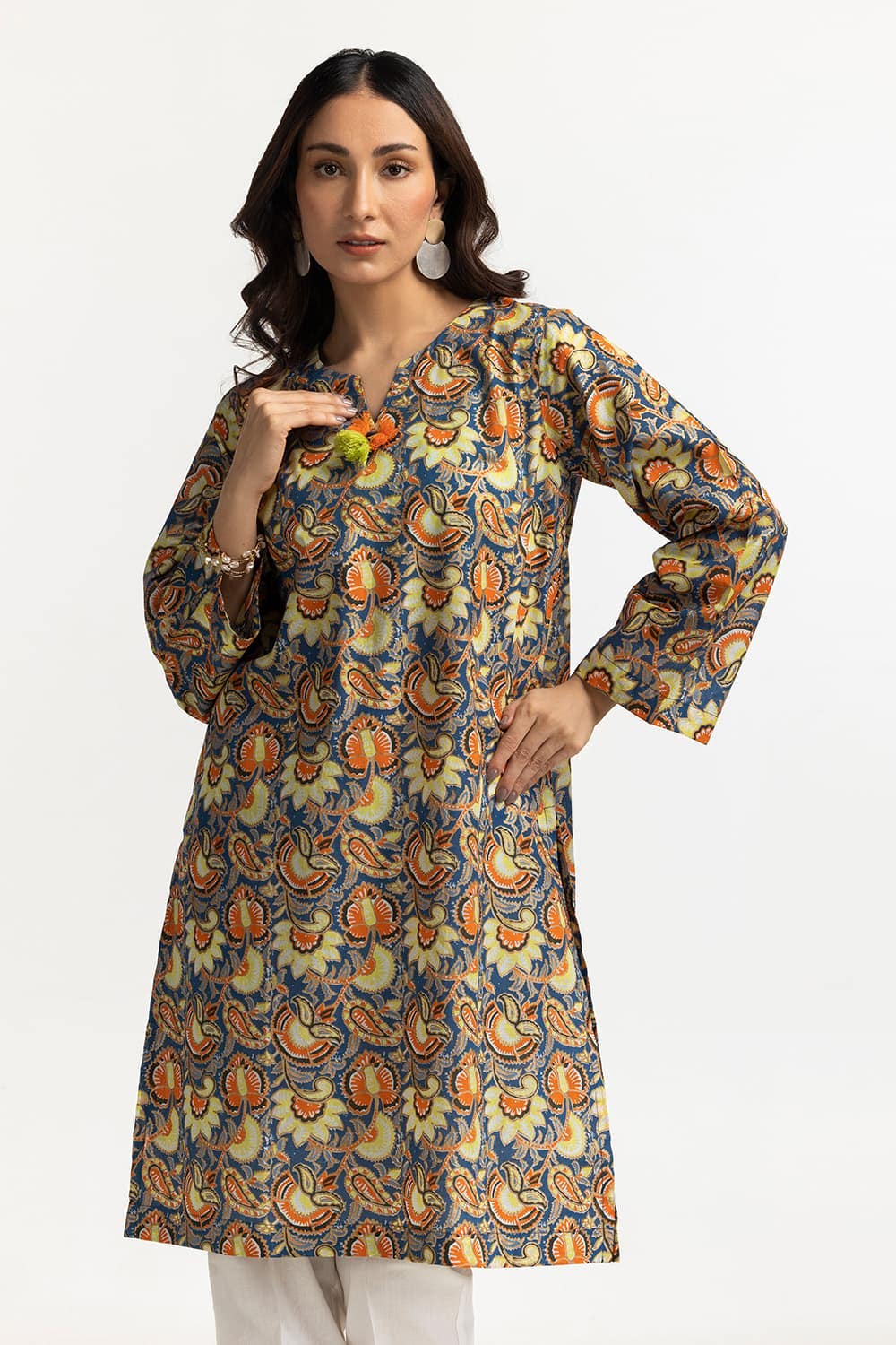 Lawn Gold Printed Shirt