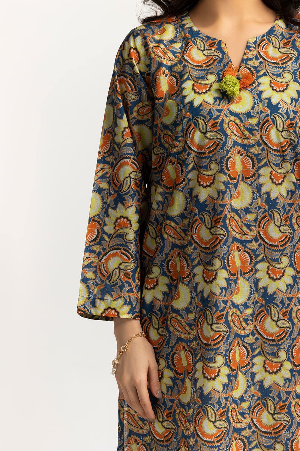 Lawn Gold Printed Shirt