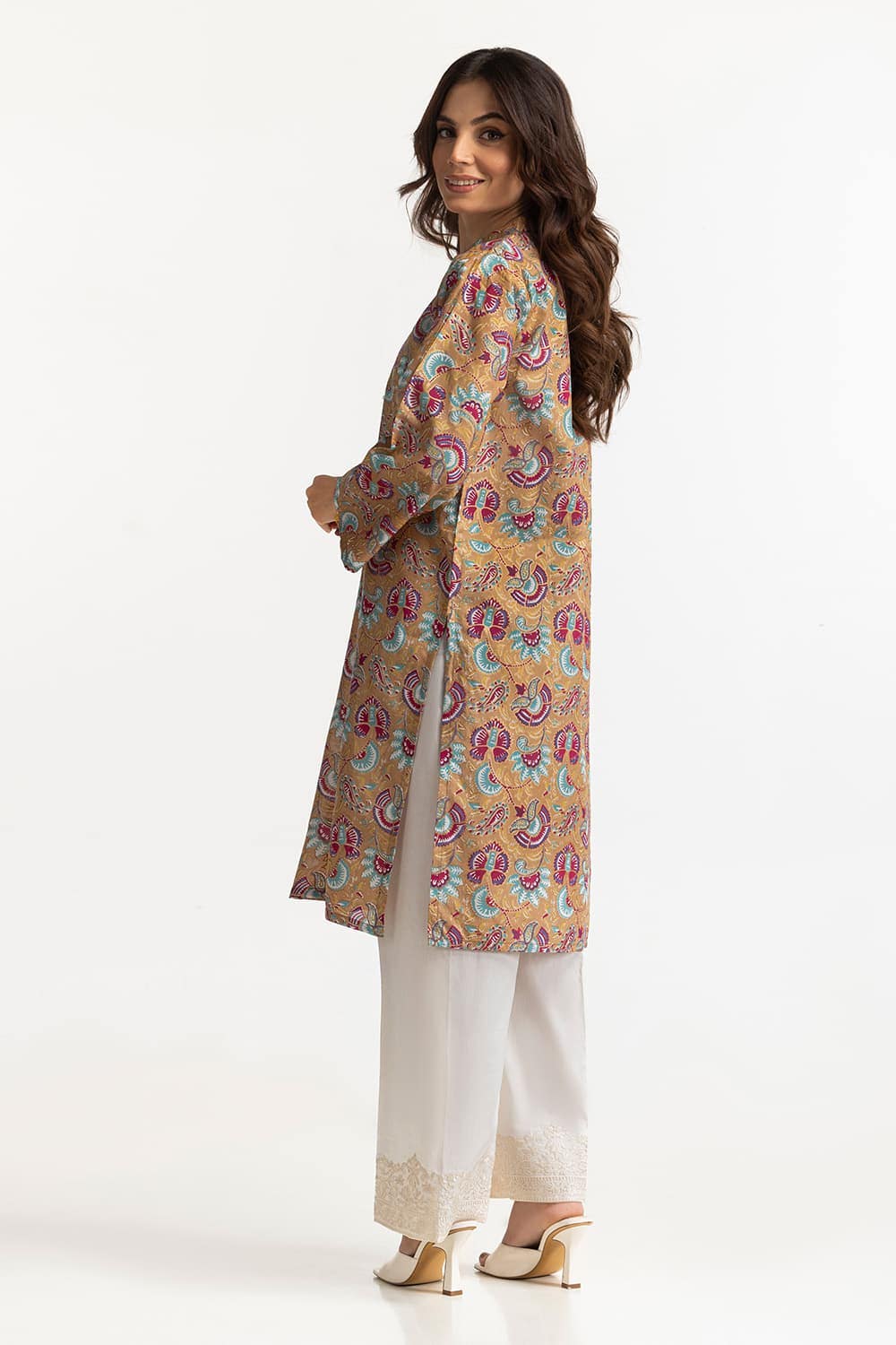 Lawn Gold Printed Shirt