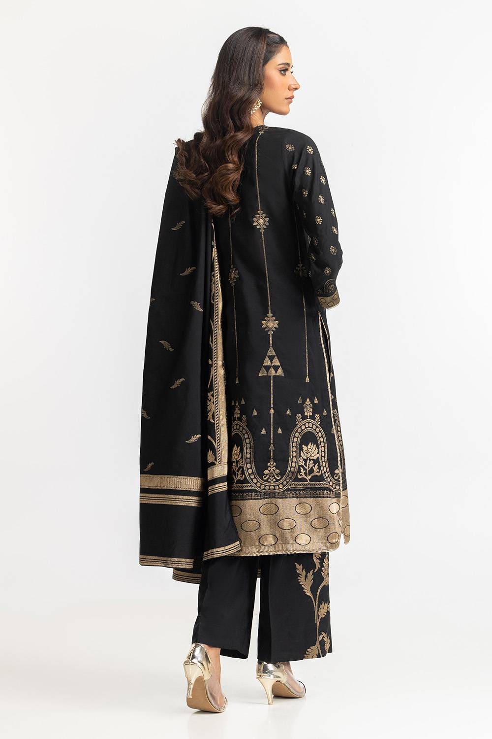 3 Piece Jacquard Suit