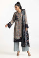 3 Piece Khaddar Printed With Embroidered Suit