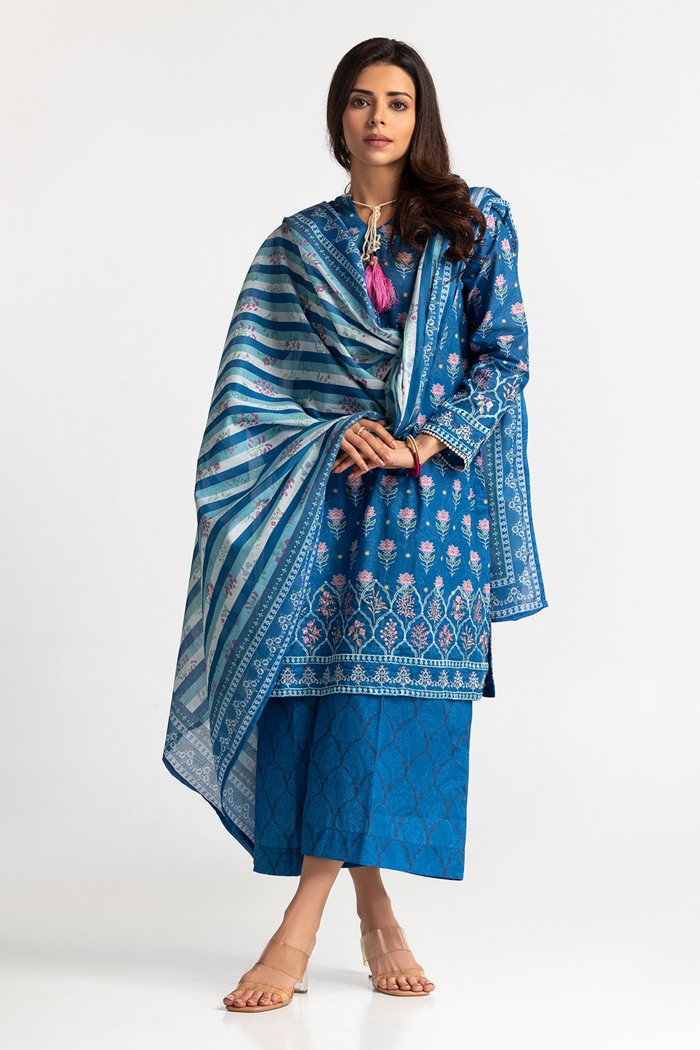3 Piece Lawn Embroidered Suit