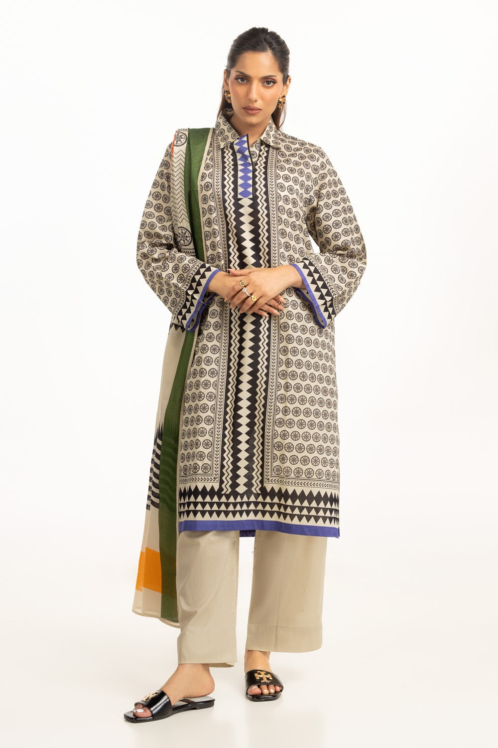 3Pc Lawn Printed Suit