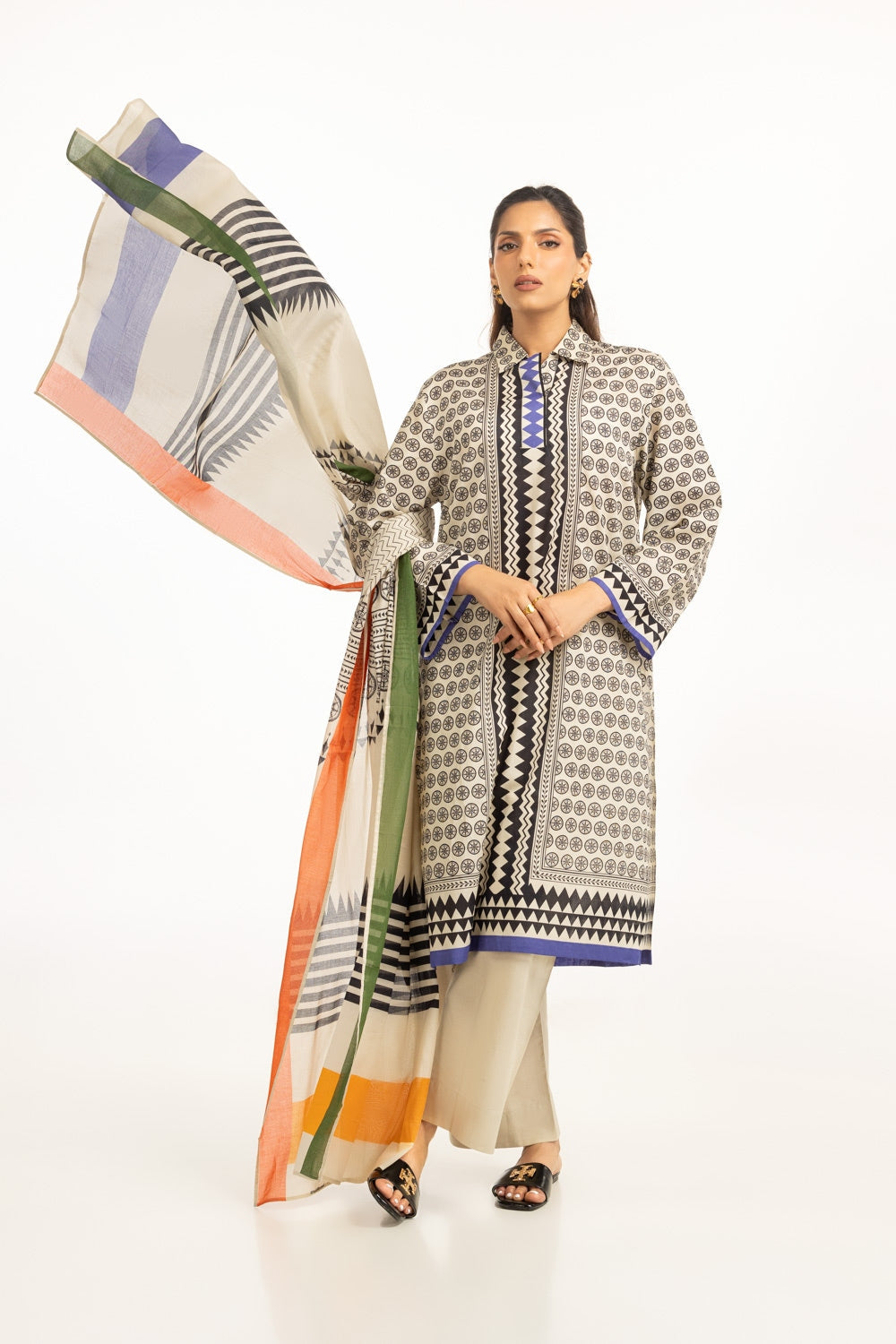 3Pc Lawn Printed Suit