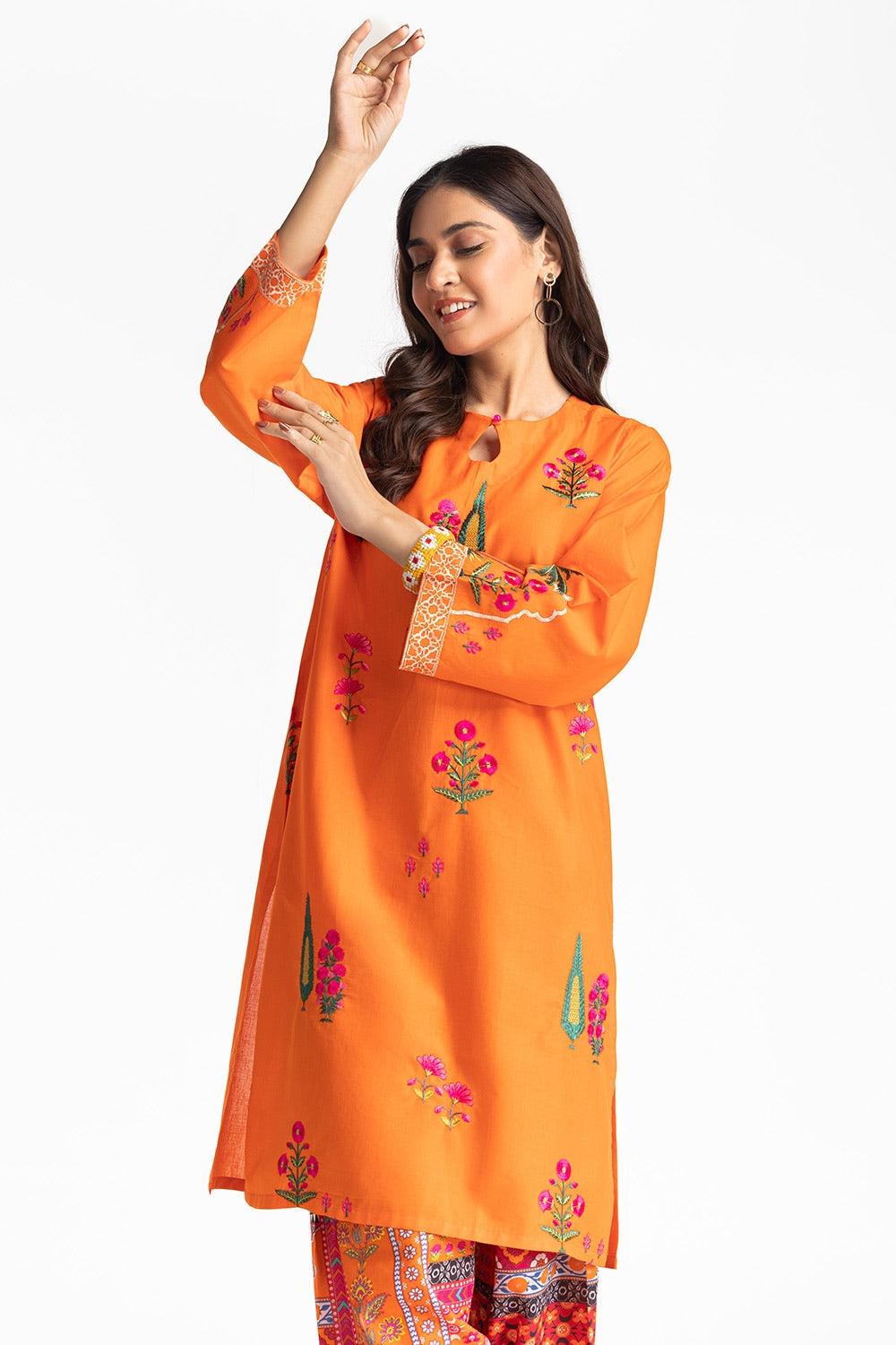 Lawn Printed With Embroidered Shirt And Printed Shalwar