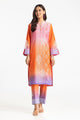 Lawn Lacquer Printed With Embroidered Shirt And Printed Trouser