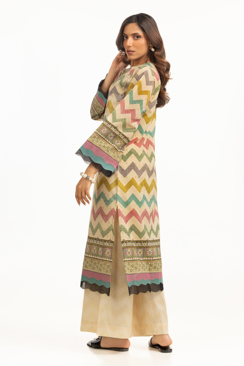 Jacquard Printed Shirt And Trouser