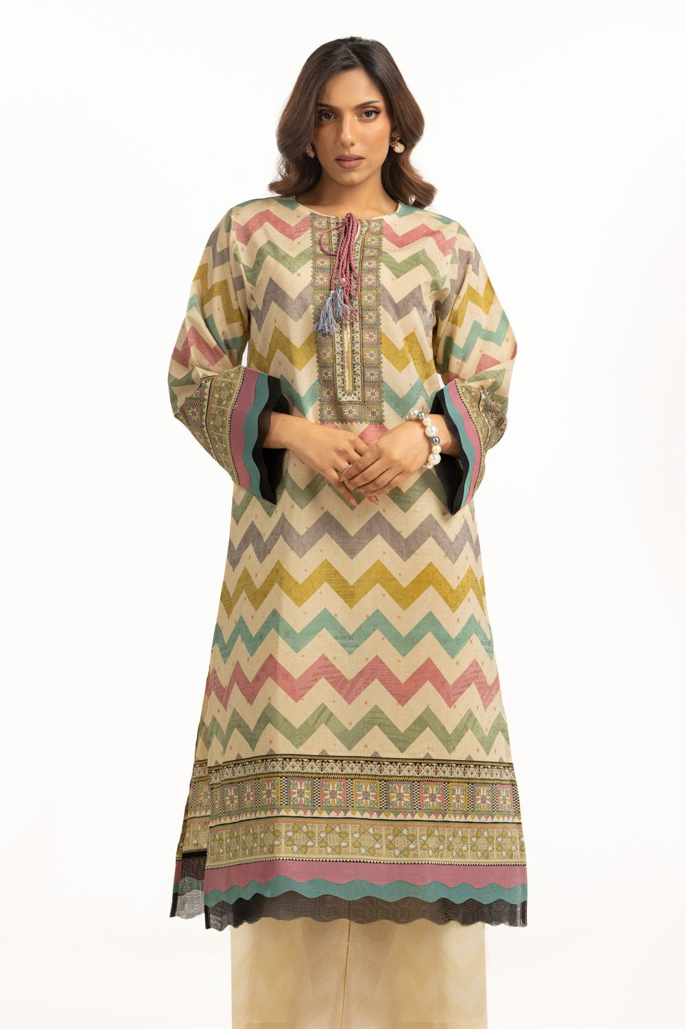 Jacquard Printed Shirt And Trouser