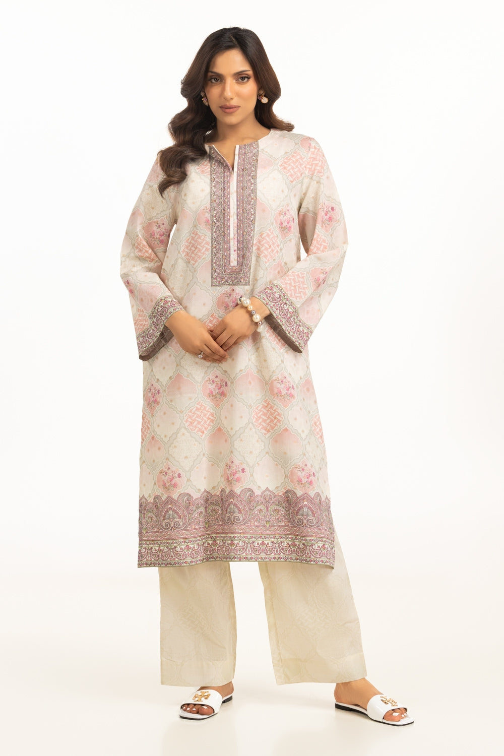 Jacquard Printed Shirt And Trouser