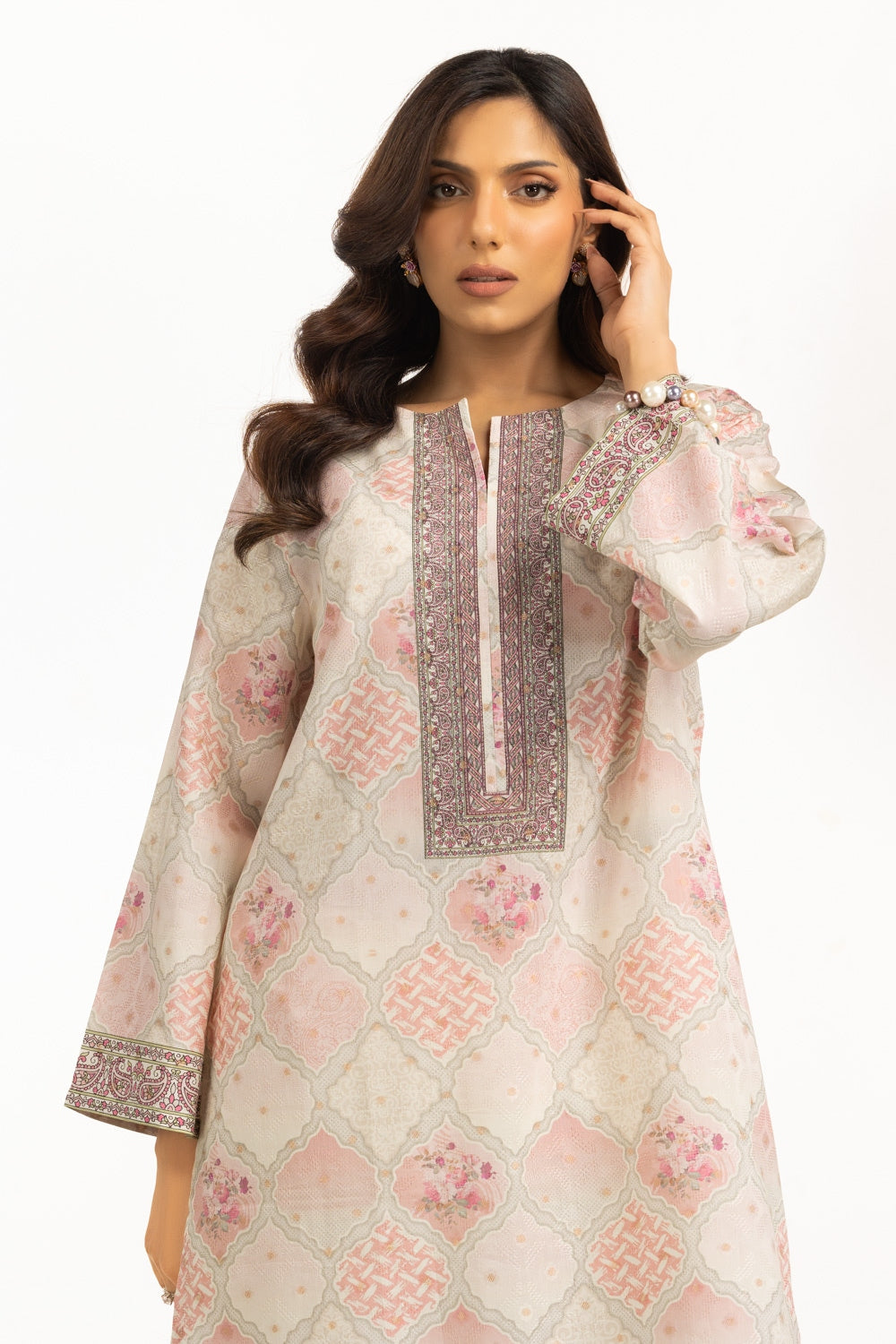 Jacquard Printed Shirt And Trouser