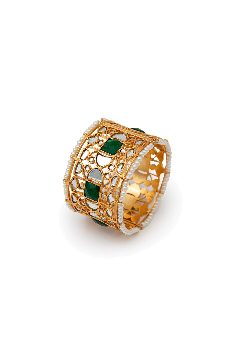 Jbn-007-Emerald Green And Gold
