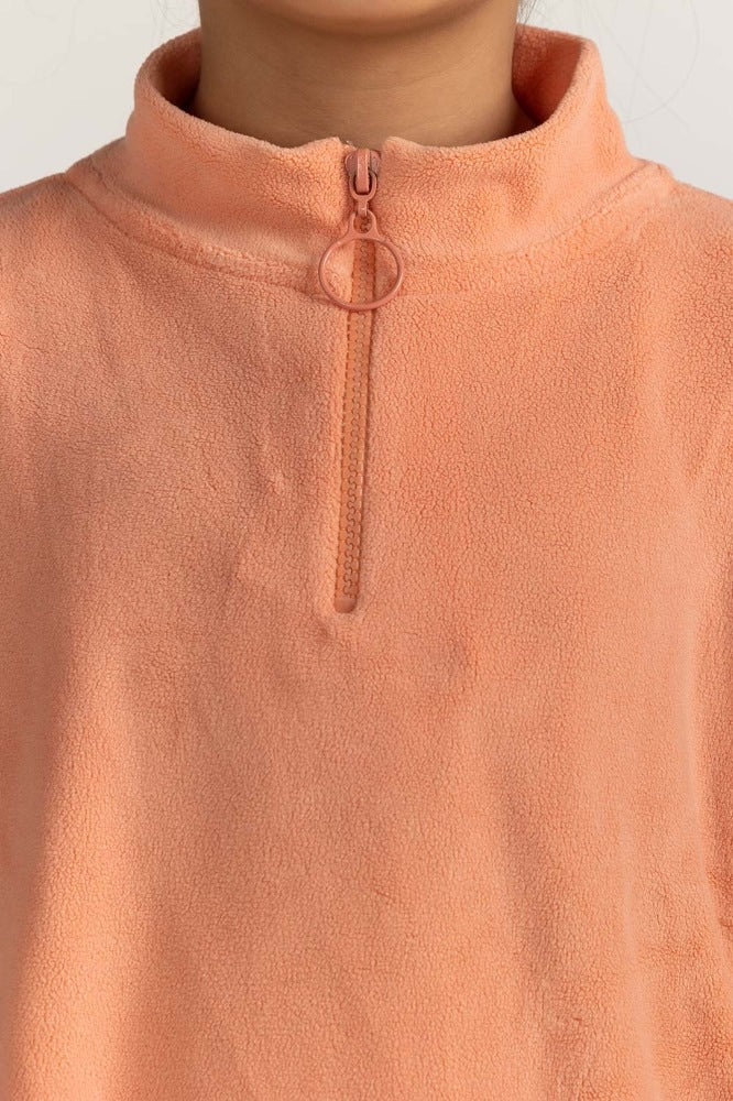 Junior Girl Basic Knitted Sweatshirt