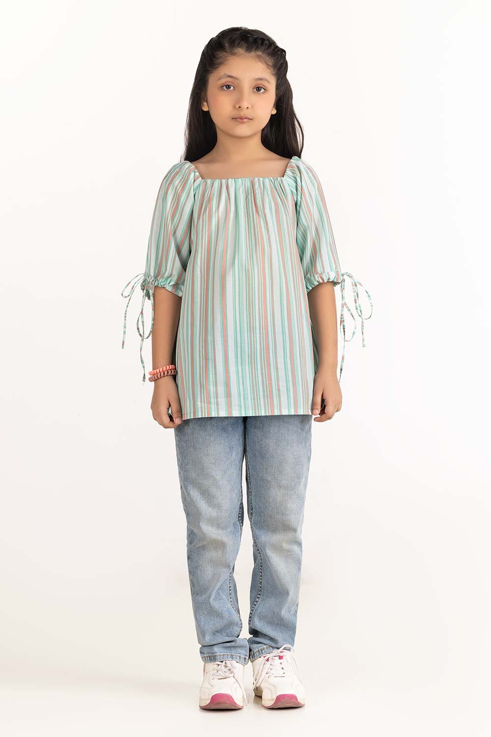 Junior Girl Green Blouse