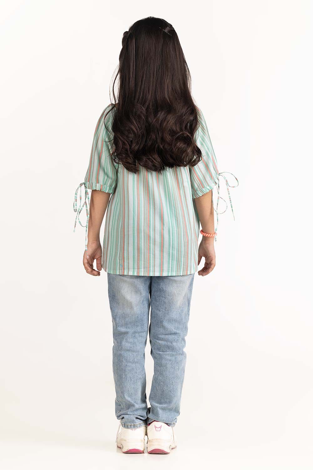 Junior Girl Green Blouse