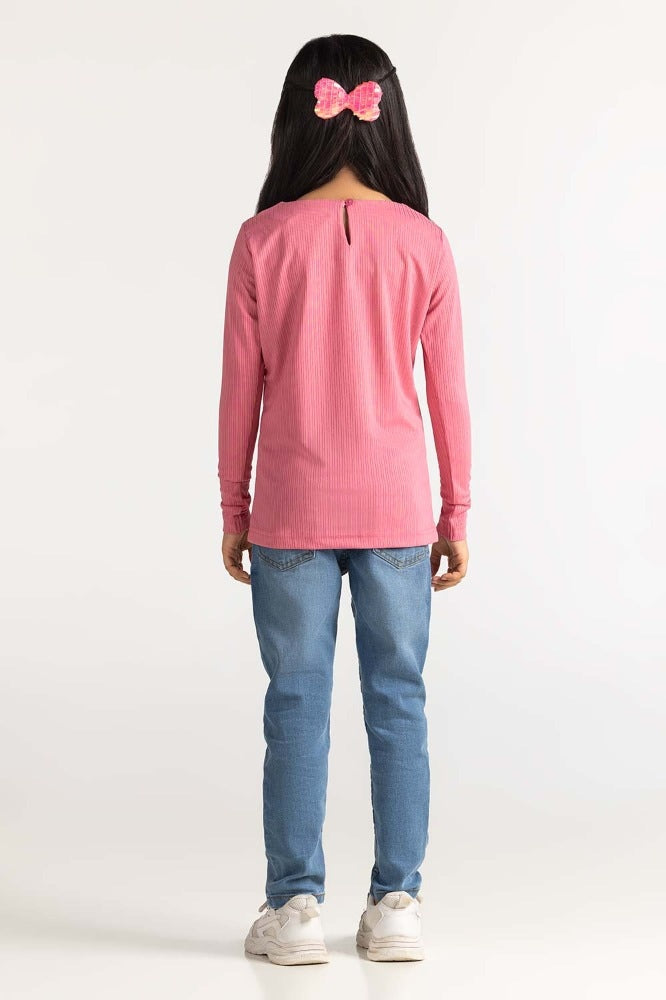 Junior Girl Pink Tee