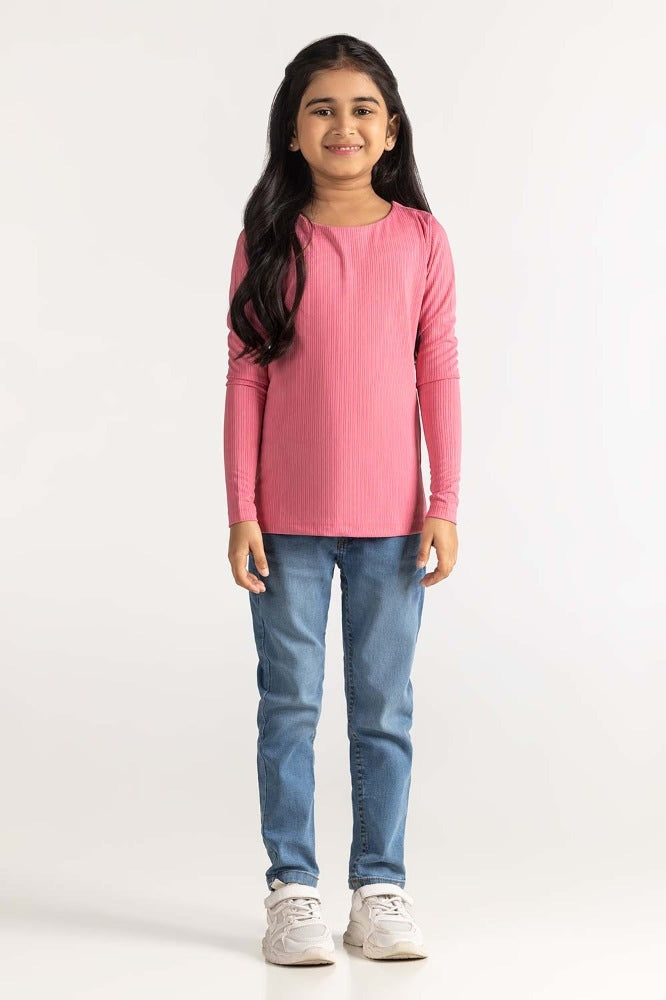 Junior Girl Pink Tee