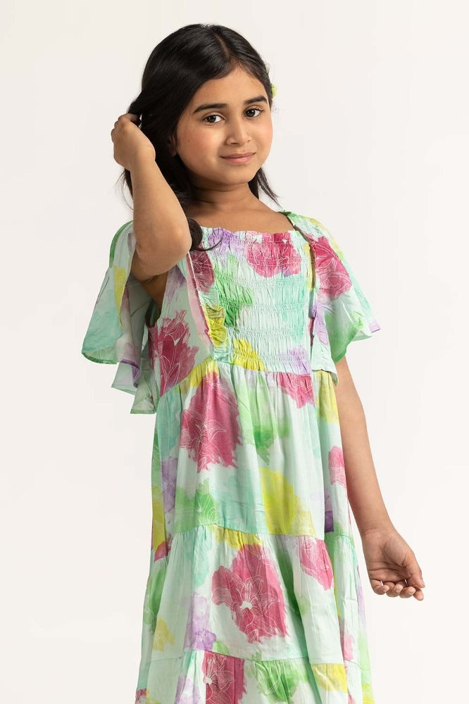Junior Girl Printed Dress