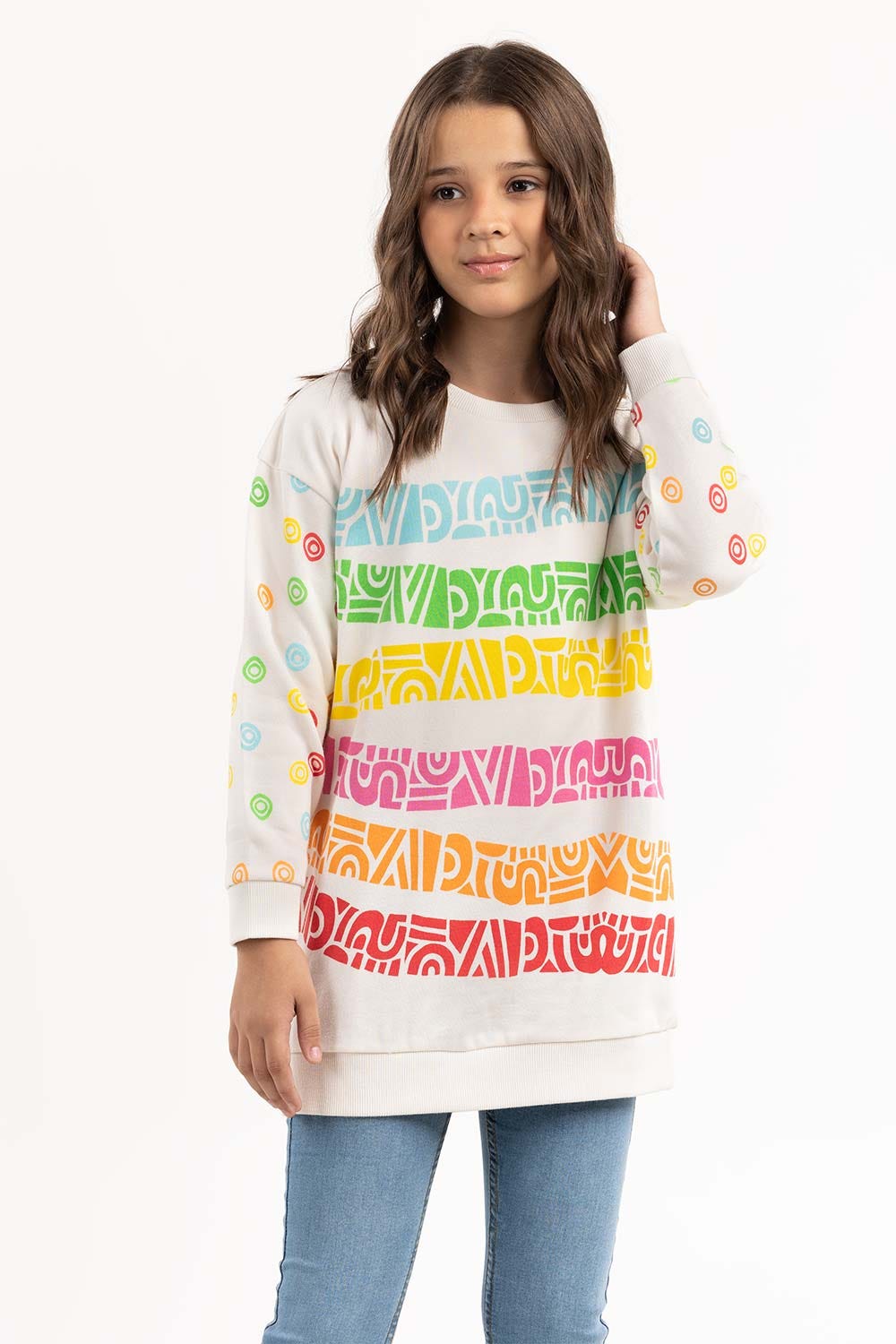 Junior Girl Tribal Colorful Sweatshirt