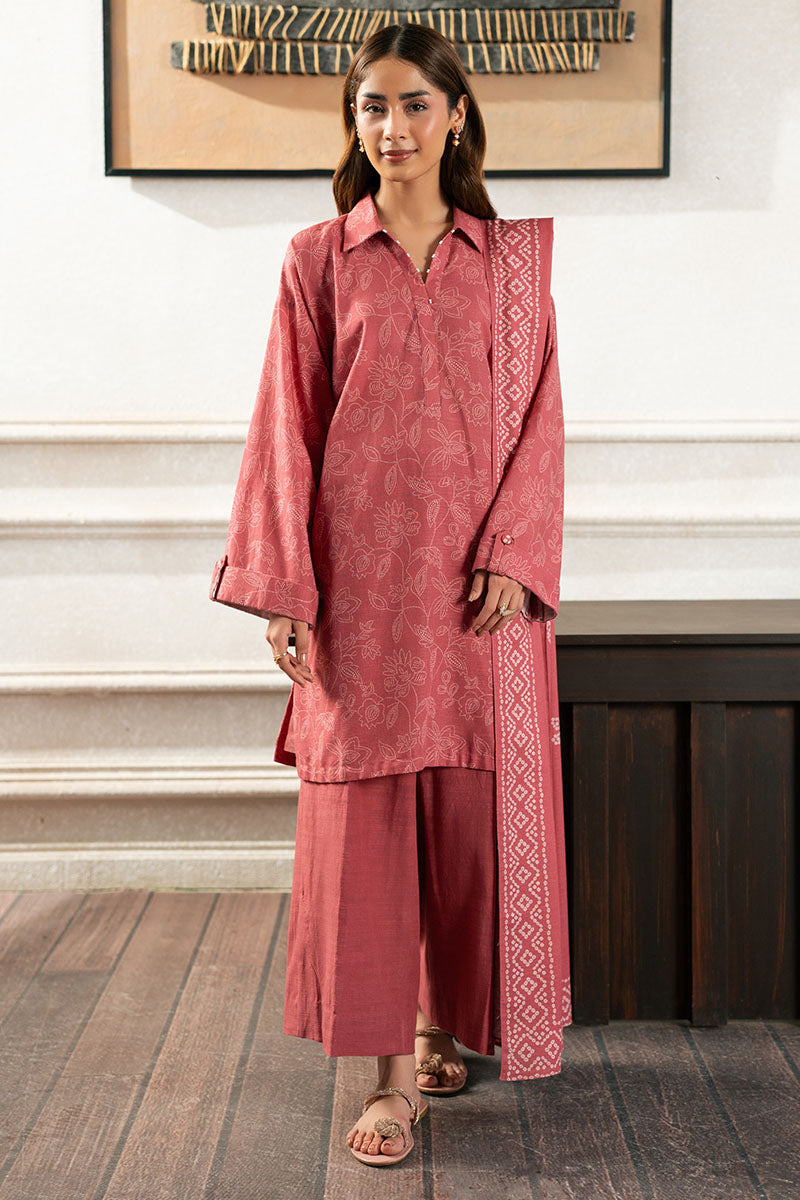 Rosy Dusk-3Pc (Shirt,Trouser & Duppata)