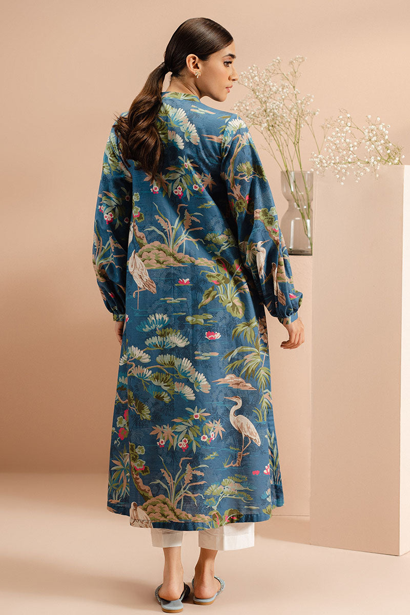Blooming Revels Printed Khaddar Shirt