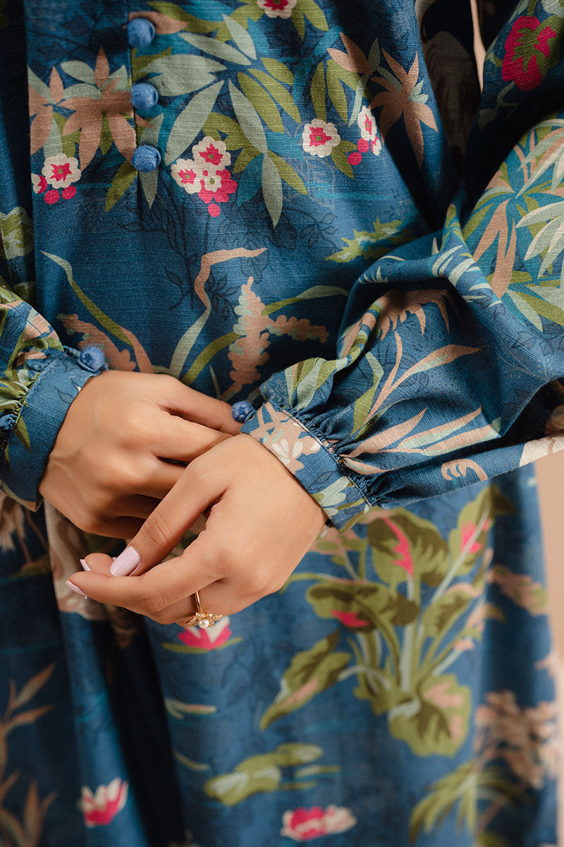 Blooming Revels Printed Khaddar Shirt