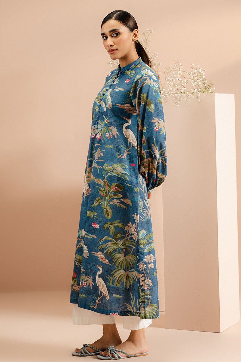 Blooming Revels Printed Khaddar Shirt