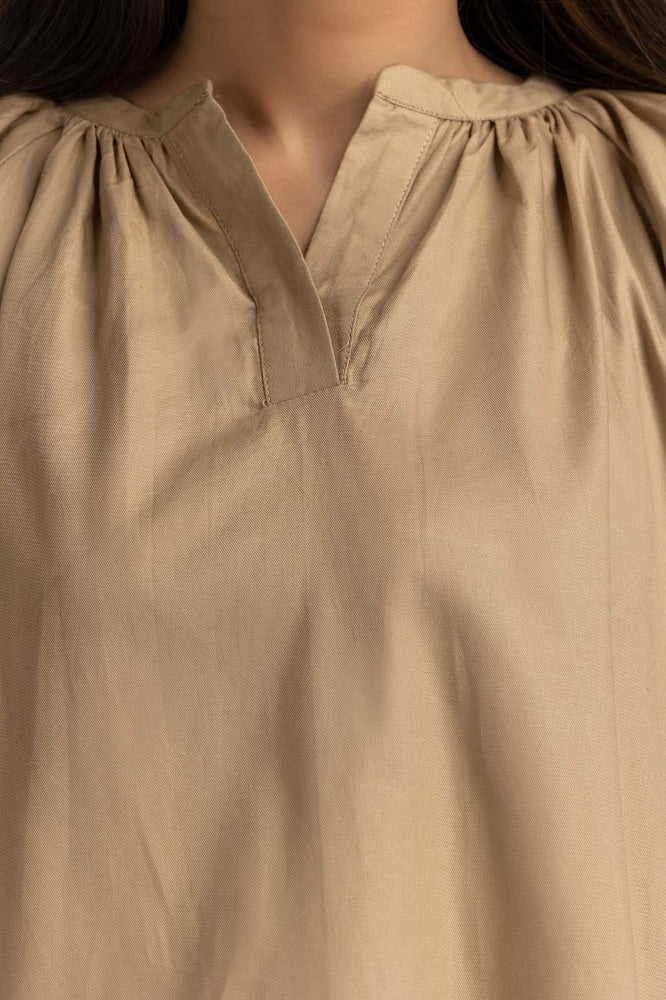 Khaki Basic Dress