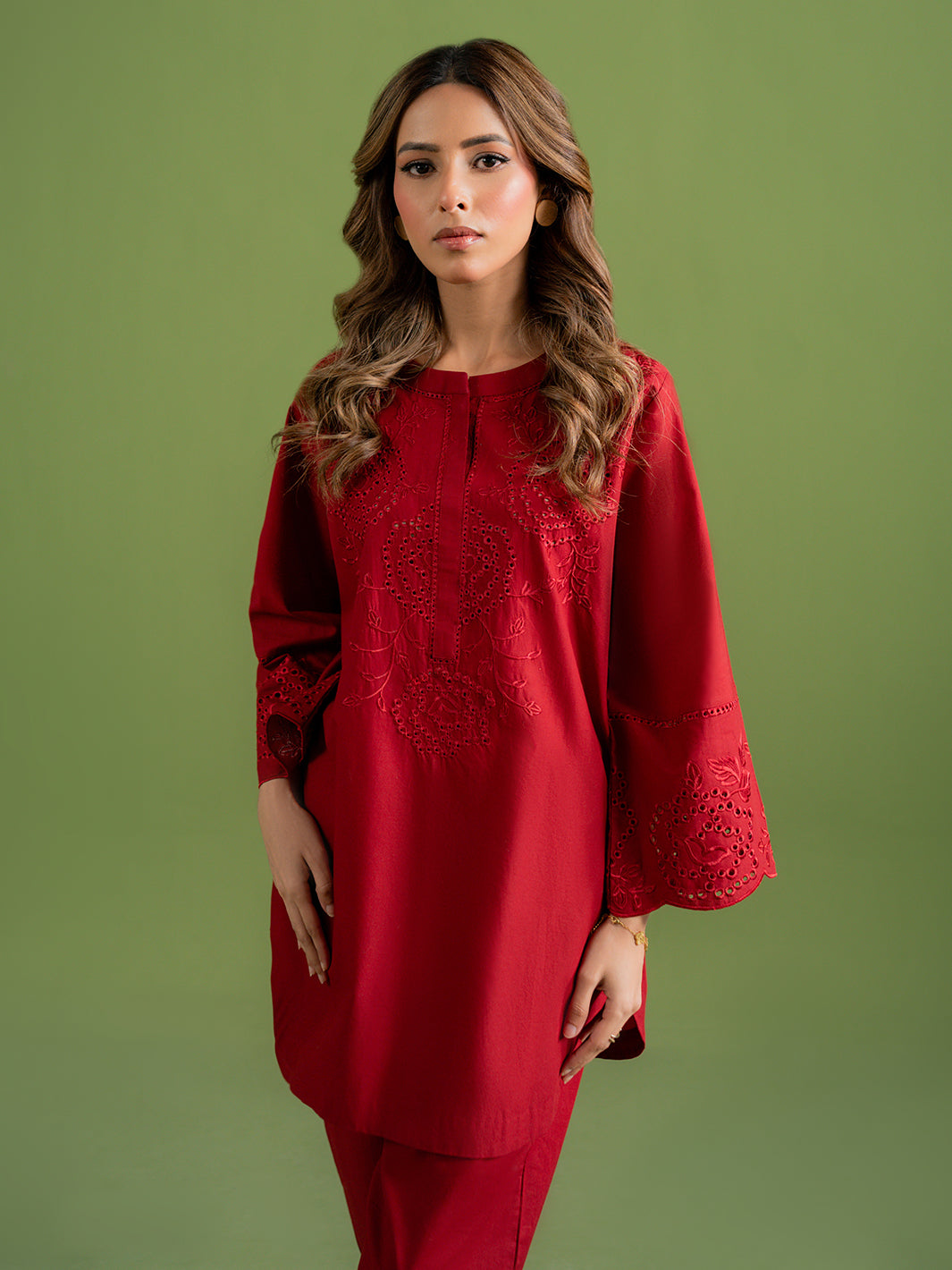 Rouge- Sld17-25 - 2Pc Embroidered Set