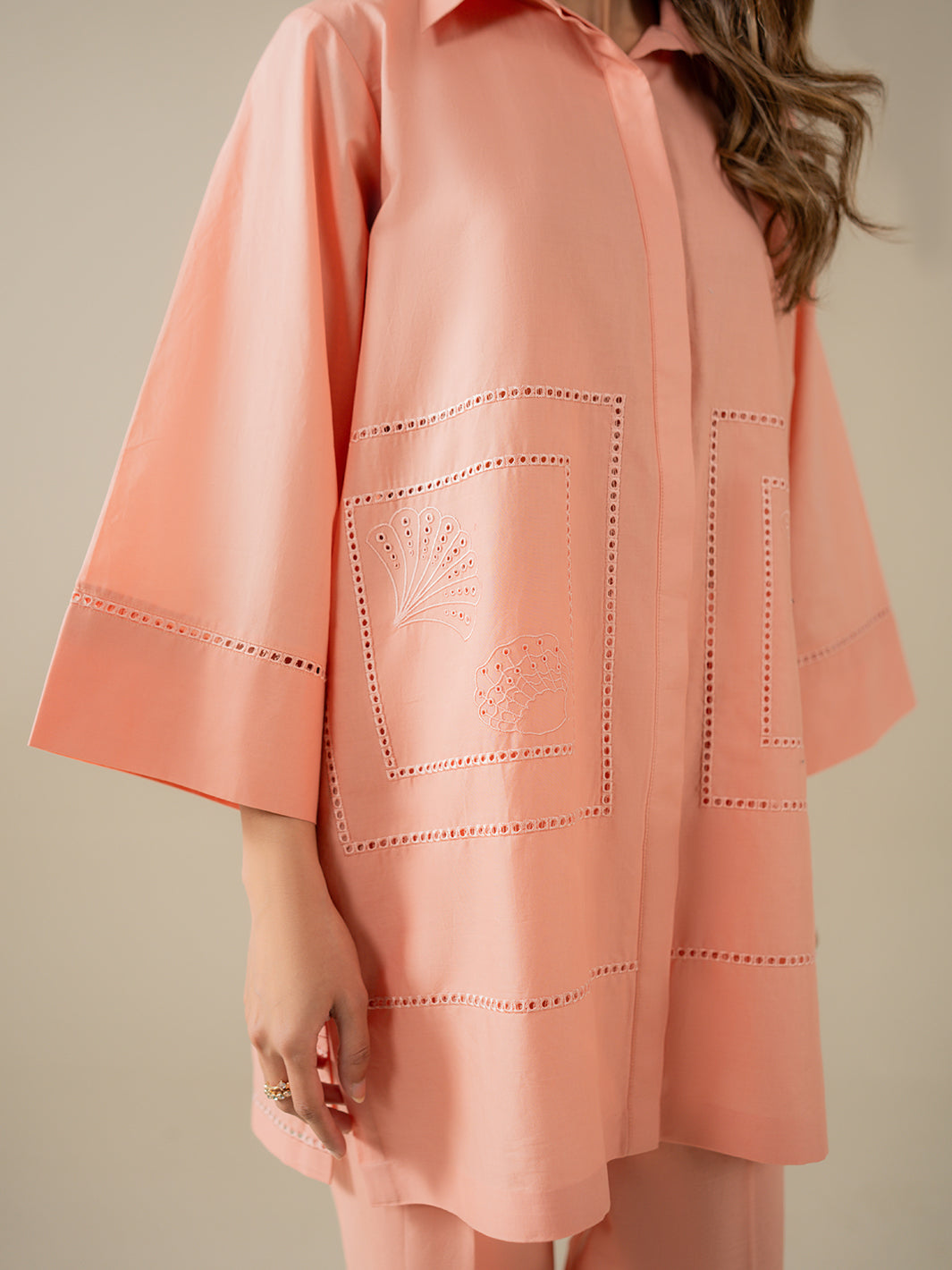 Coral - Sld24-25 - 2Pc Embroidered Set