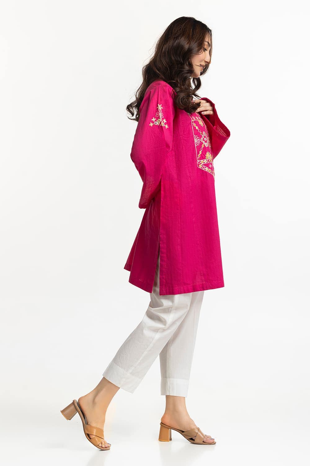 Chambray Embroidered Shirt