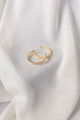 Gold C Hoop Earings