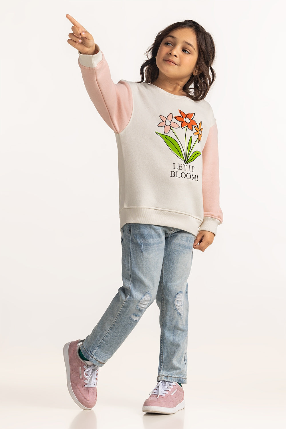 Junior Girls Printed Sweatshirt