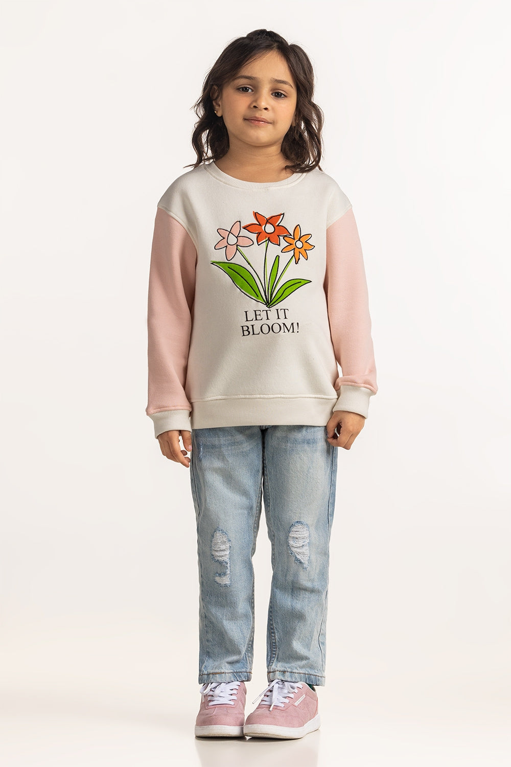 Junior Girls Printed Sweatshirt