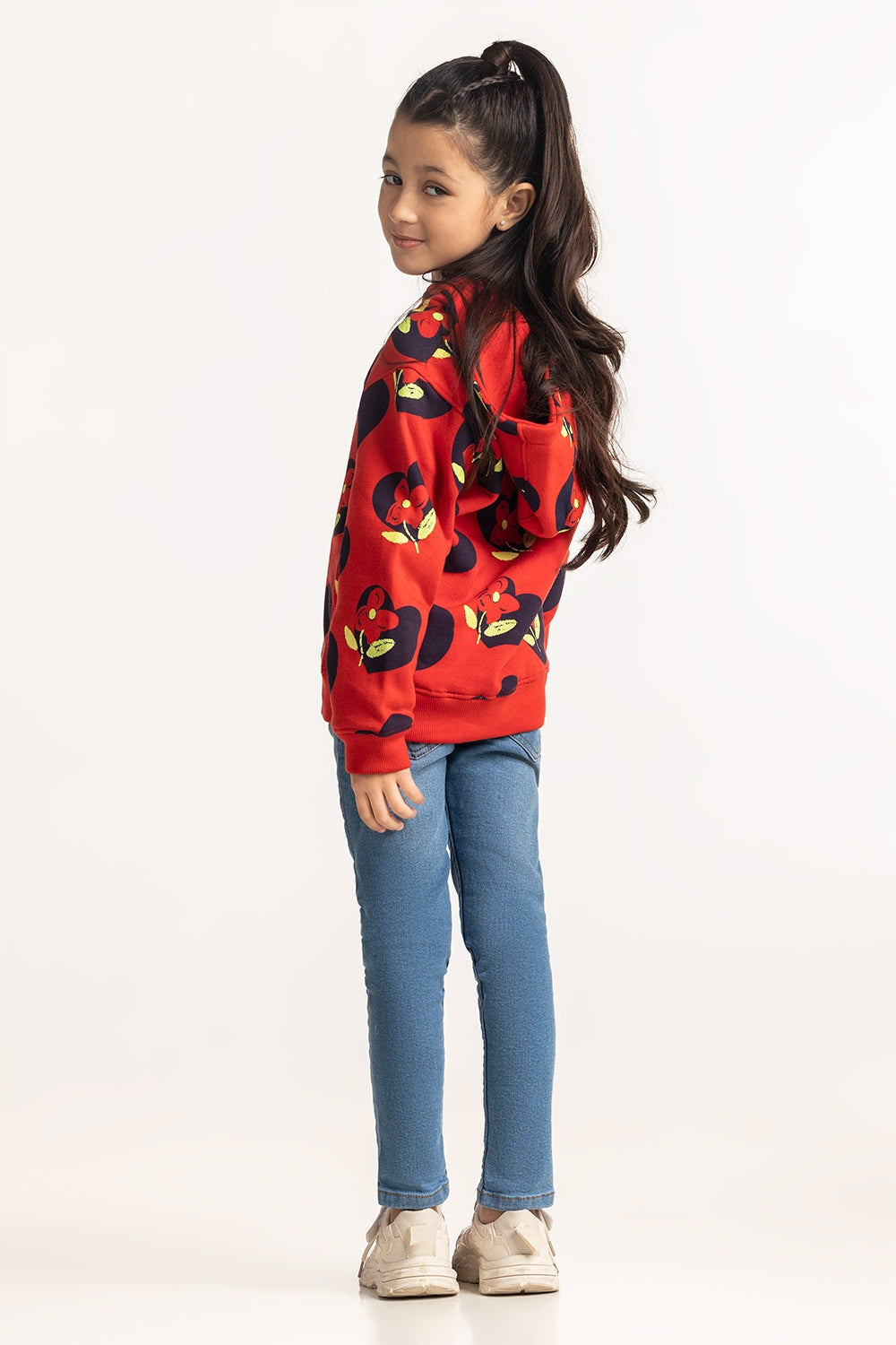 Junior Girls Printed Sweatshirt