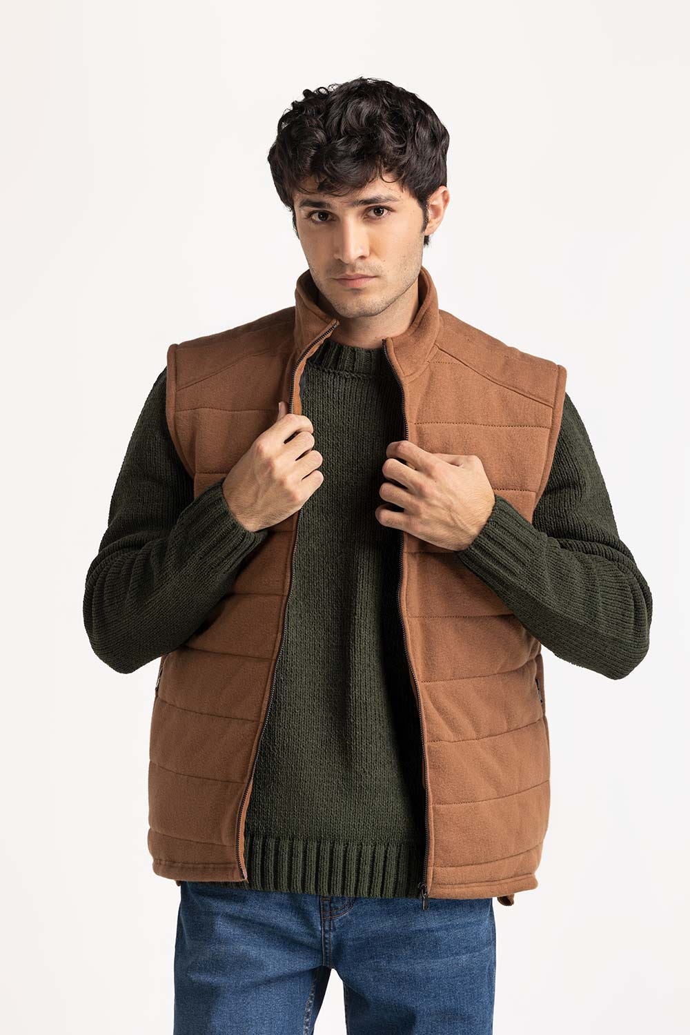 Knitted Puffer Vest