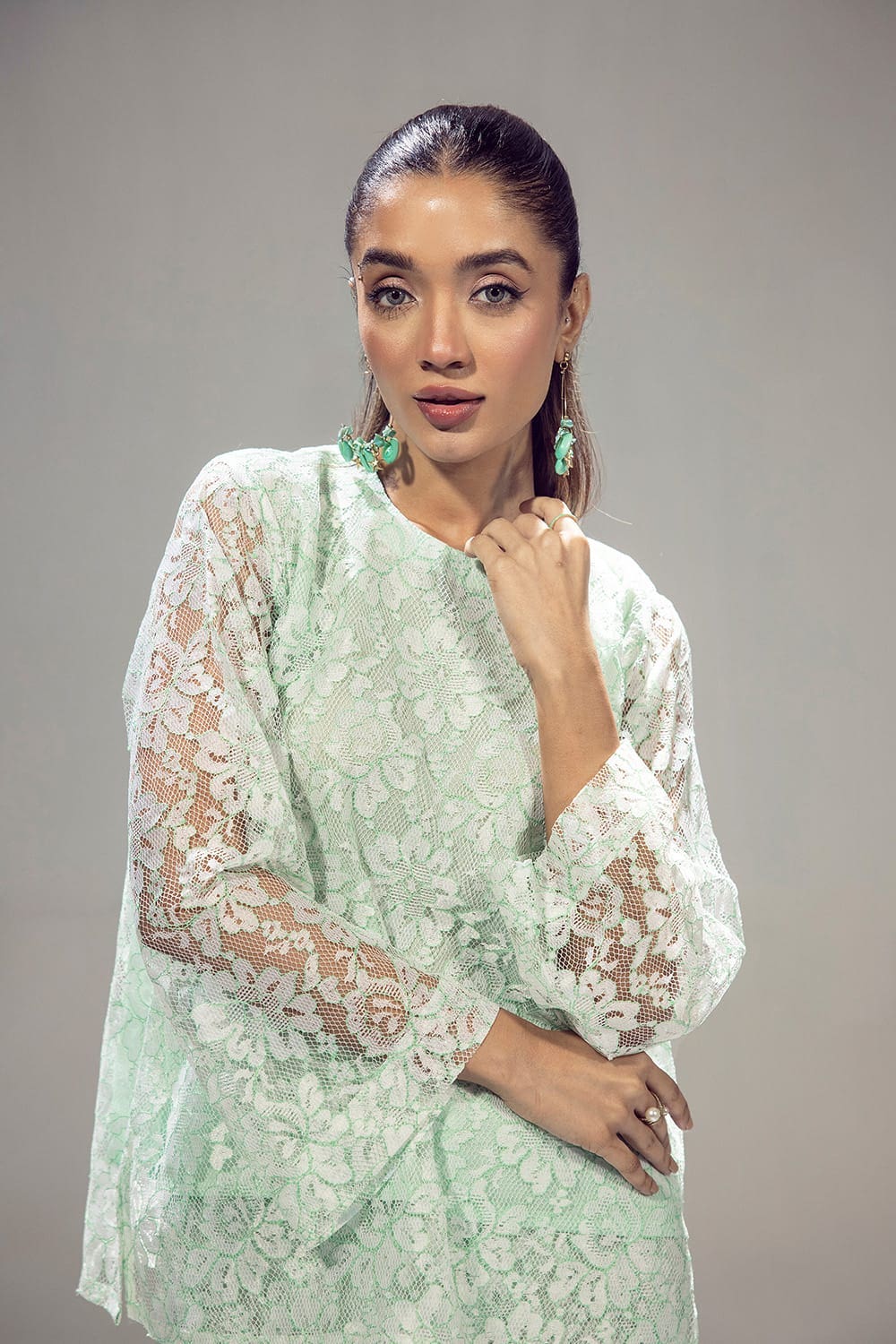 Poly Net Dyed Co-Ord Set