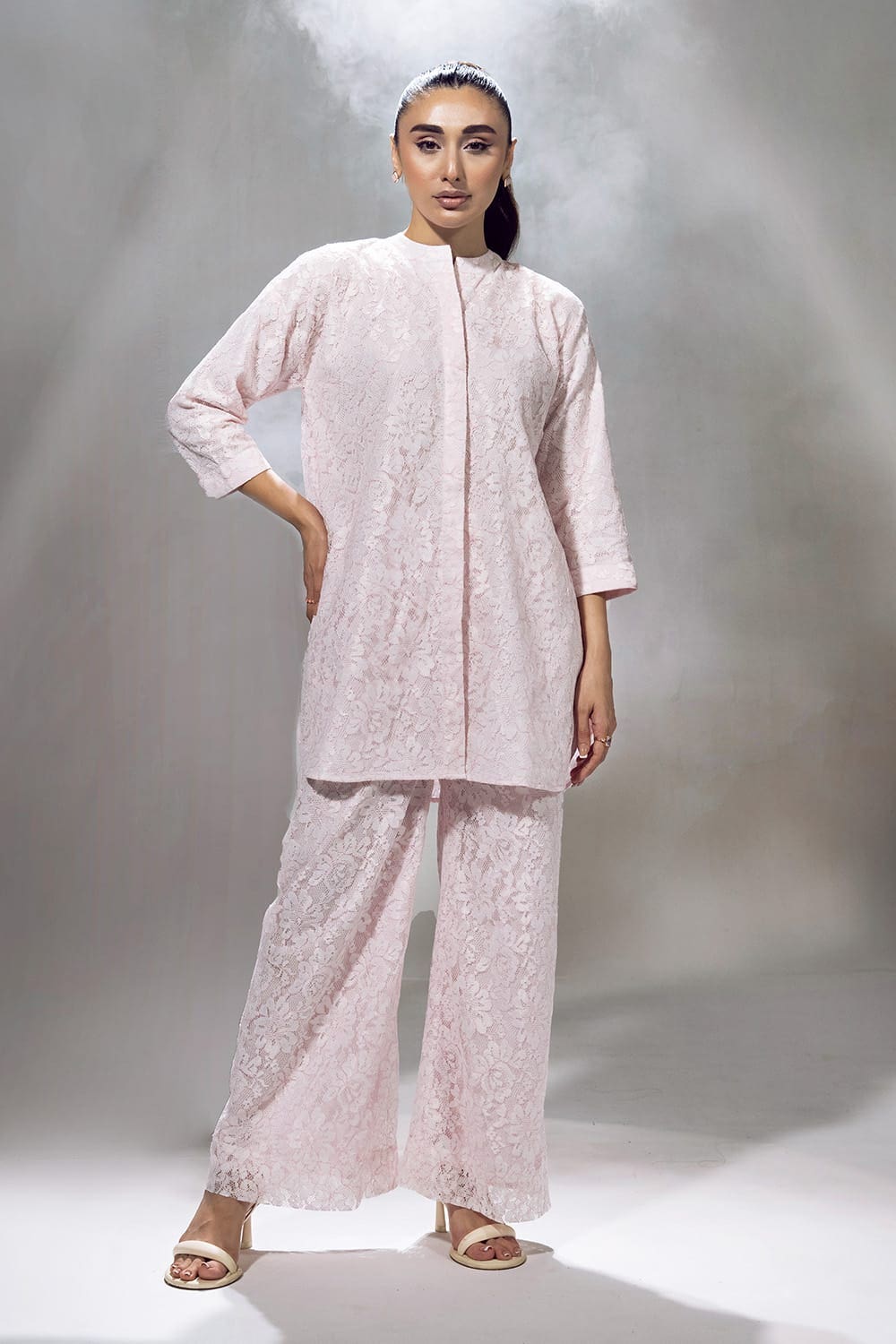 Poly Net Dyed Co-Ord Set
