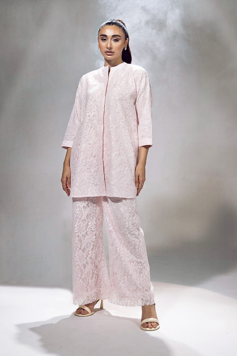 Poly Net Dyed Co-Ord Set