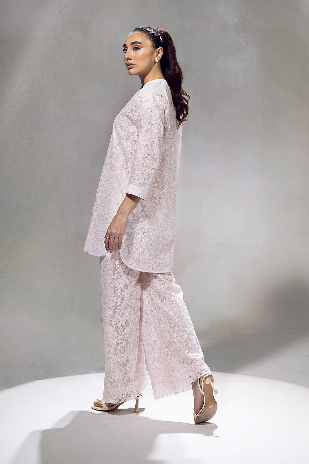 Poly Net Dyed Co-Ord Set