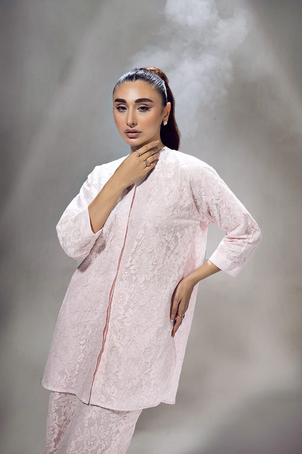 Poly Net Dyed Co-Ord Set