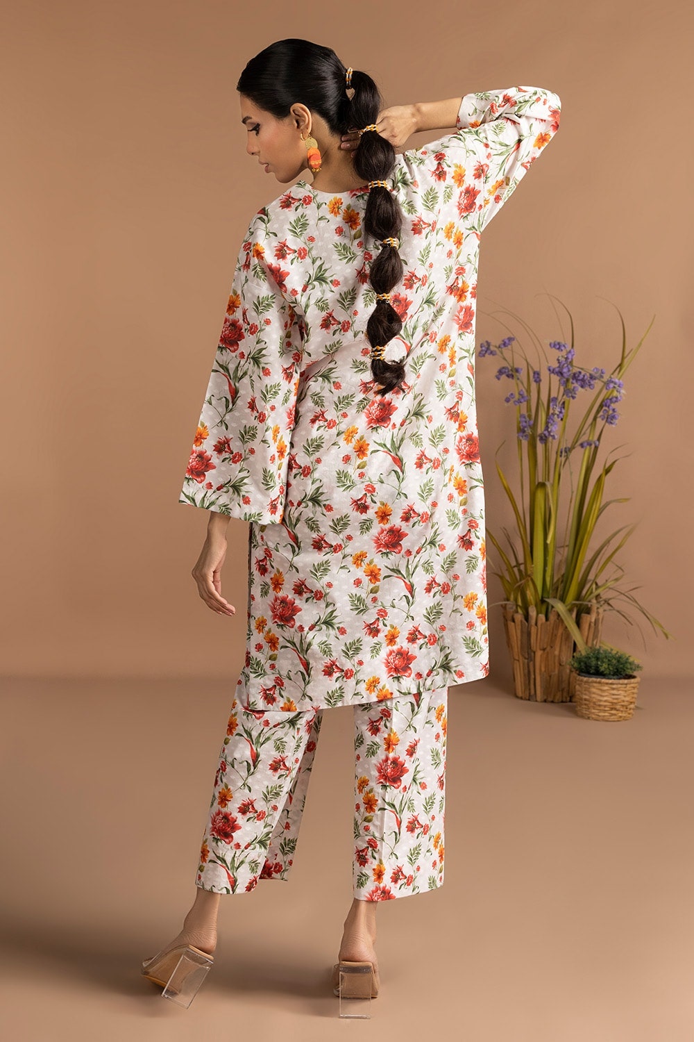 Dobby Printed Co-Ord Set - W-AP-24-401986