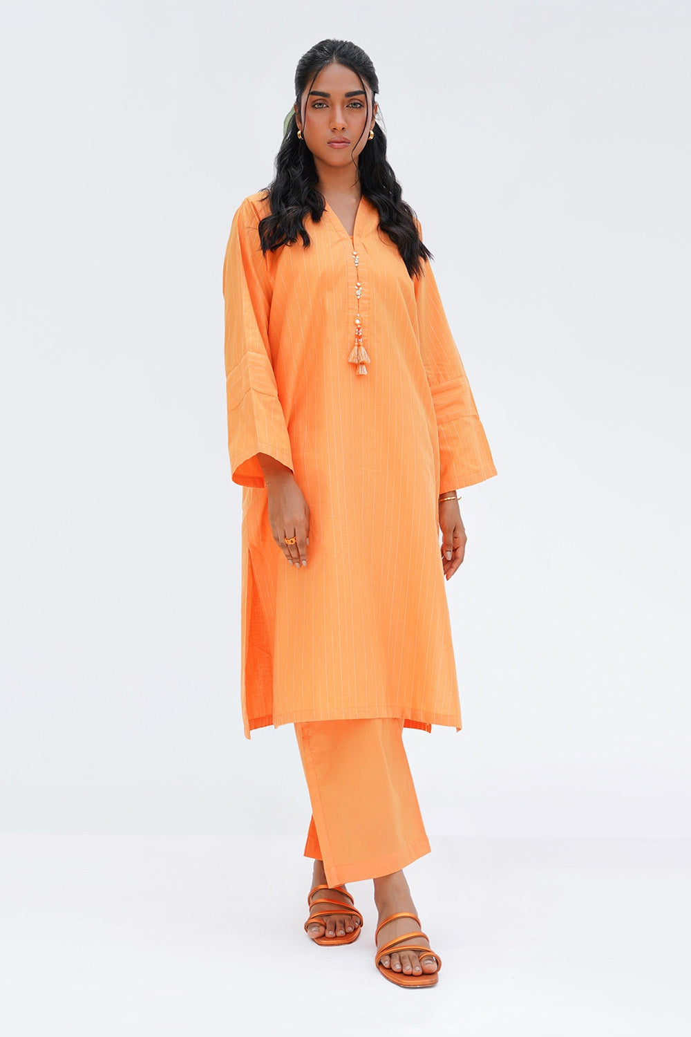 Lurex Embellished Shirt And Trouser