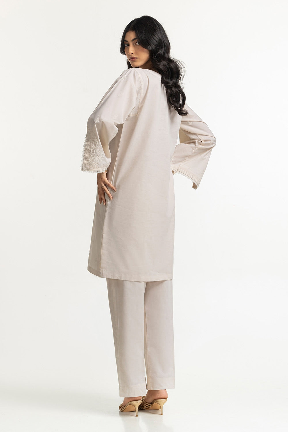 Yarn-dyed Embroidered Co-Ord Set