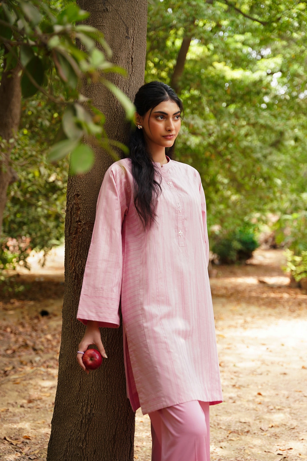 Lurex Embellished Shirt And Trouser