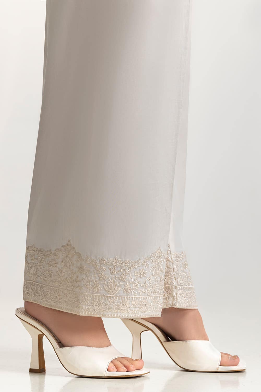 Lawn Embroidered Trouser