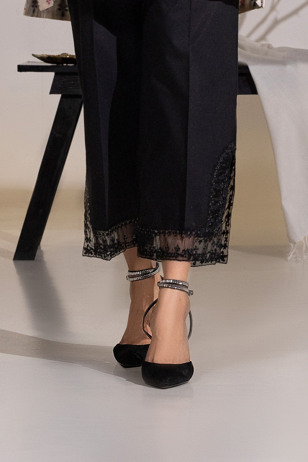 Cambric Embroidered Trouser