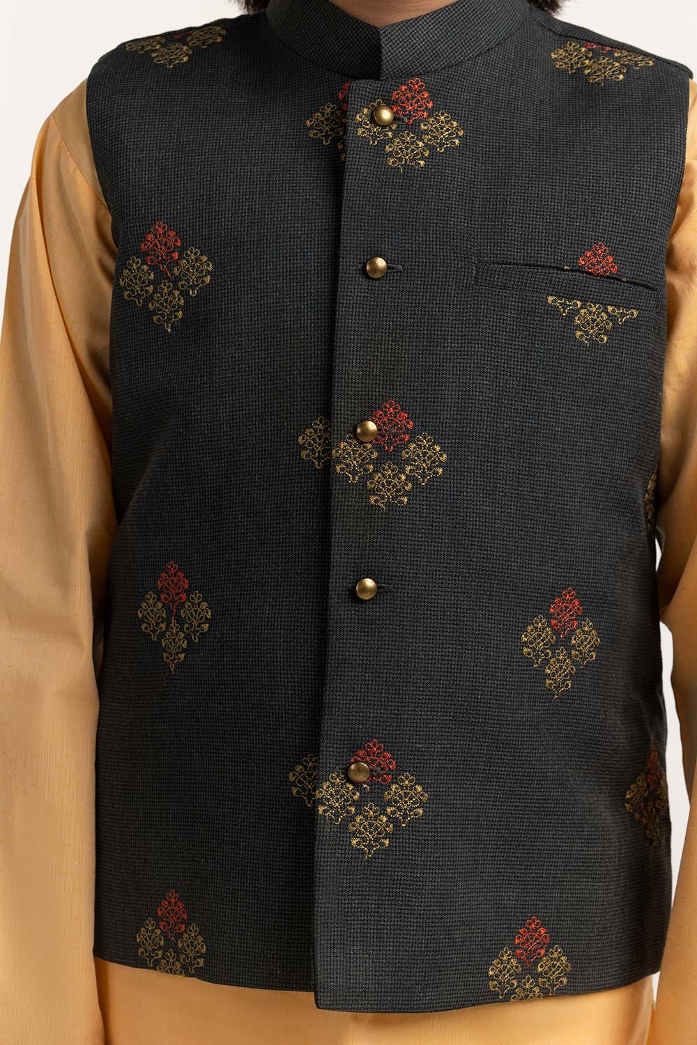 Embroidered Waist Coat Kwc-Pd24-005